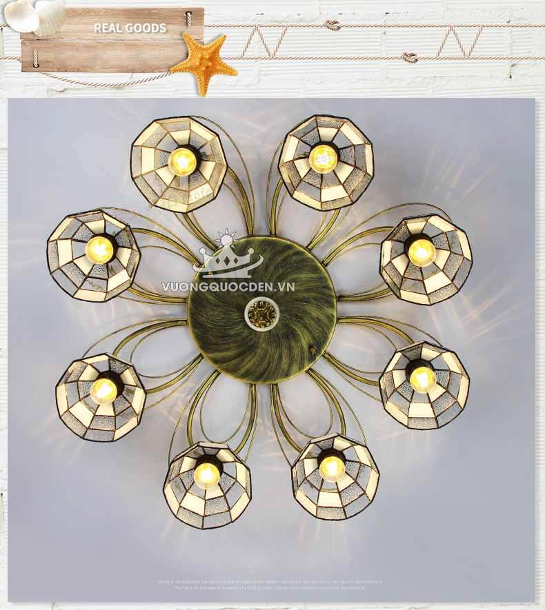 Đèn ốp trần trang trí hình hoa tinh tế YB414-5